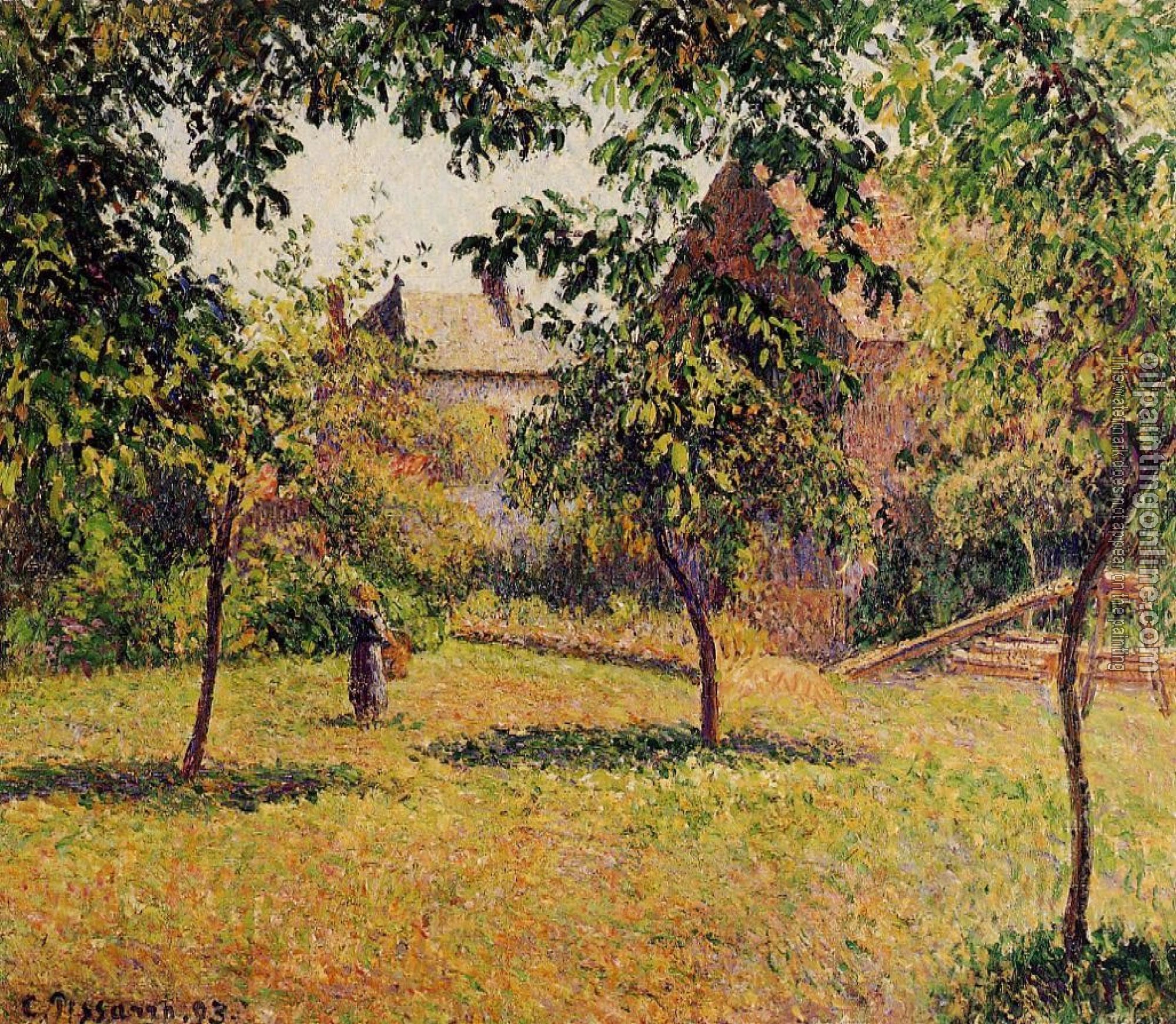 Pissarro, Camille - The Barn, Morning, Eragny